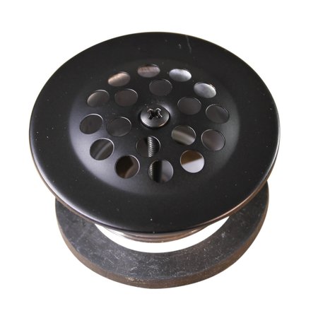 WESTBRASS 1-1/2” Bath Drain W/ Grid and Screw in Oil Rubbed Bronze D3311-C-12